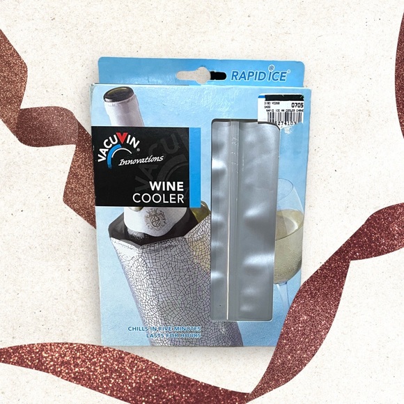VacuVin Dining Vacu Vin Wine Cooler Chiller Sleeve Rapid Ice Nib